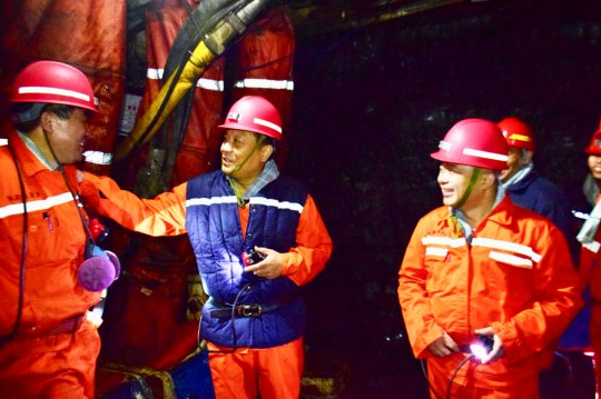 张广宇到朱家峁煤矿检查指导工作