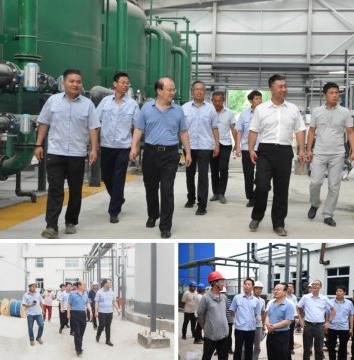 马金平到集团公司相关企业督导检查高盐水项目建设情况