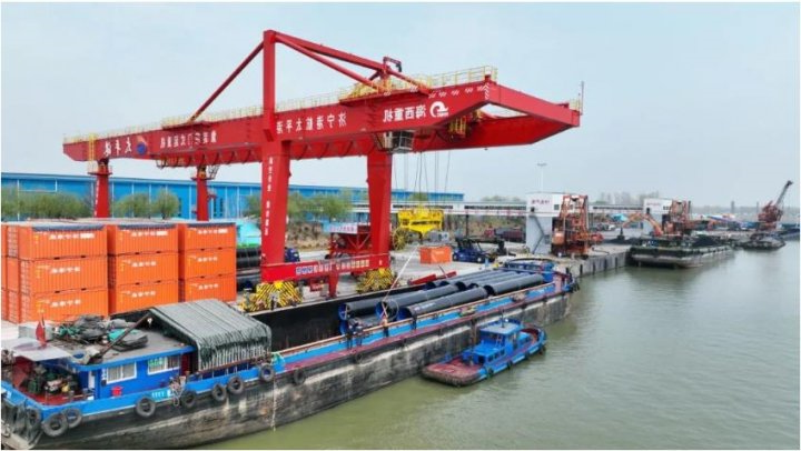 推动济品济用，东宏管业与济宁能源湖北航运首发仪式在太平港举行